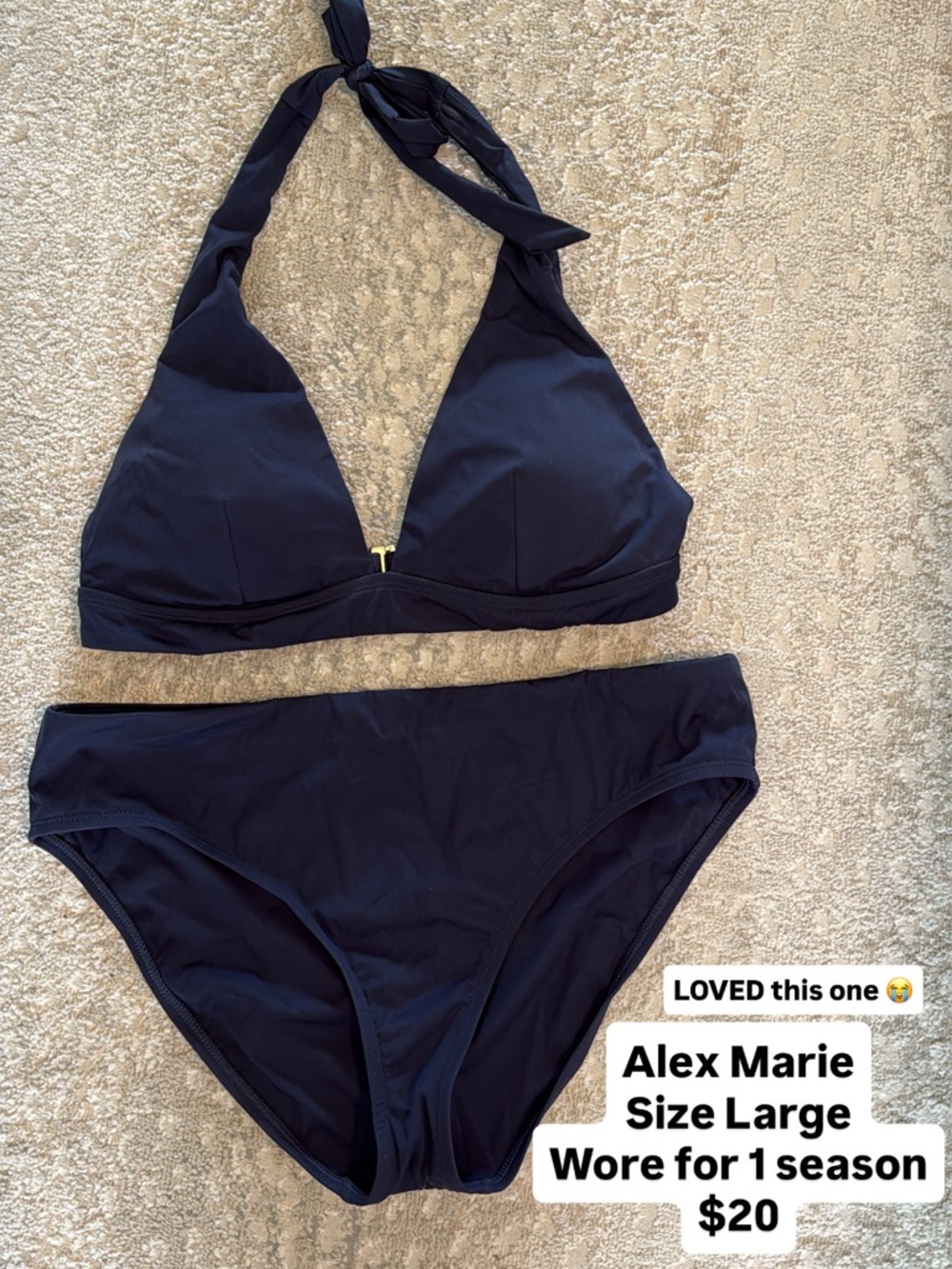 Alex Marie Navy Bikini